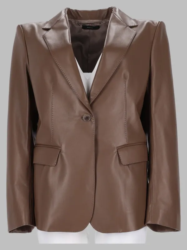 giacca monopetto in pelle made by Tom Ford