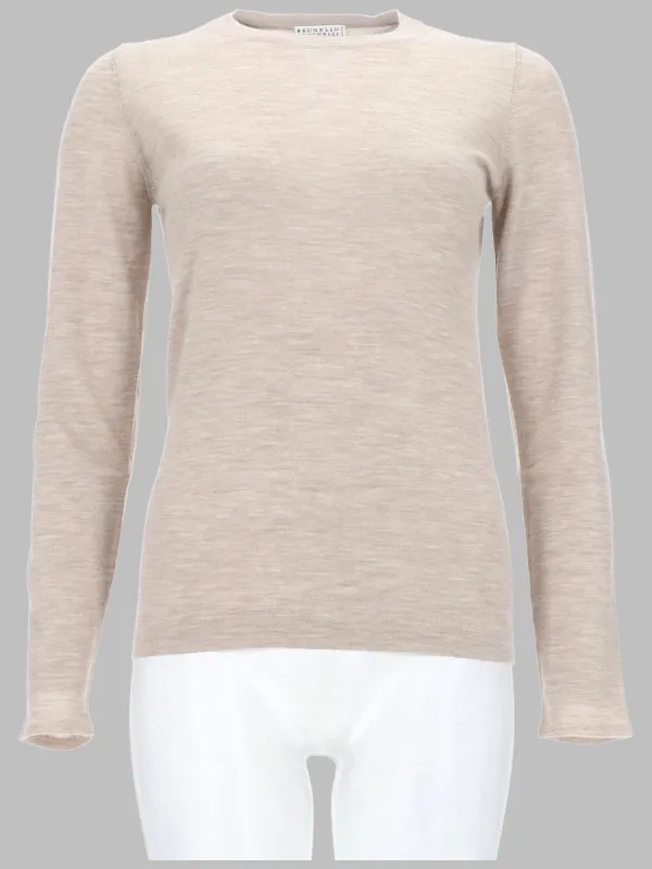 MAGLIA LEGGERA IN CASHMERE E SETA made by Brunello Cucinelli