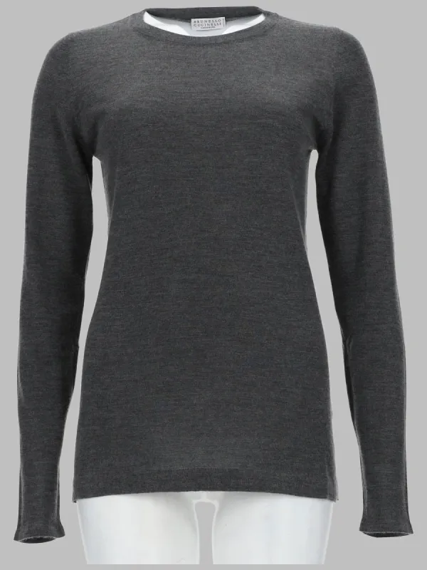 MAGLIA LEGGERA IN CASHMERE E SETA made by Brunello Cucinelli