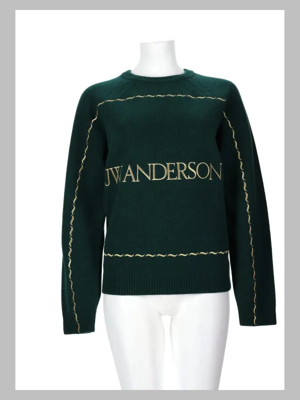 maglia con logo ricamato made by J.W. Anderson