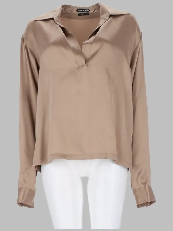 POLO IN SATIN DI SETA made by Tom Ford