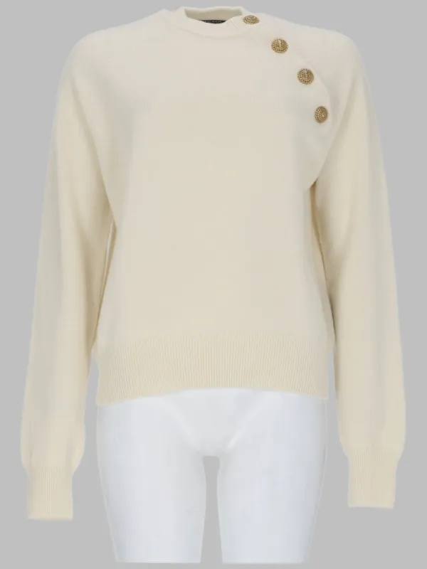 MAGLIA CON BOTTONI GIOIELLO made by Balmain