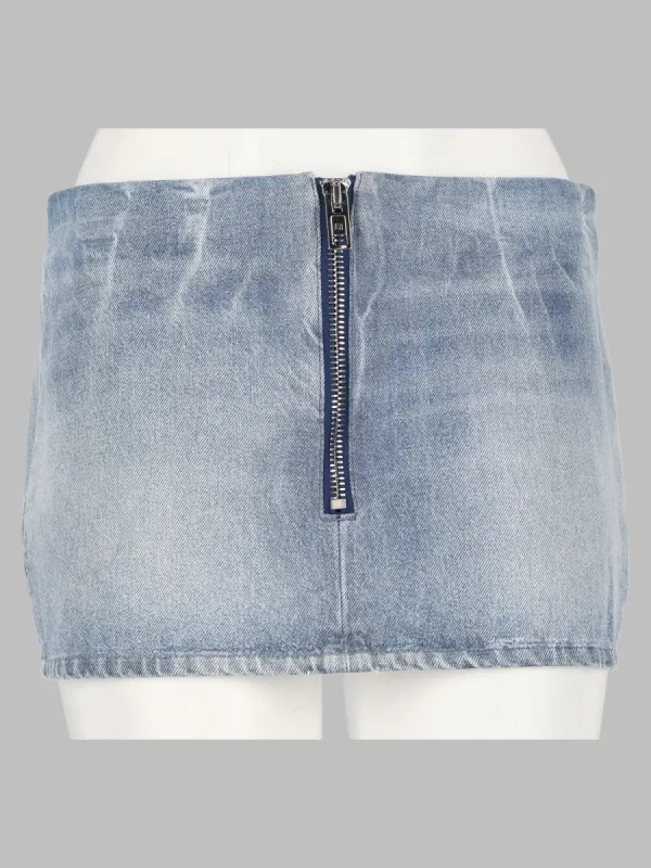 minigonna in denim lucido made by Alexander Wang