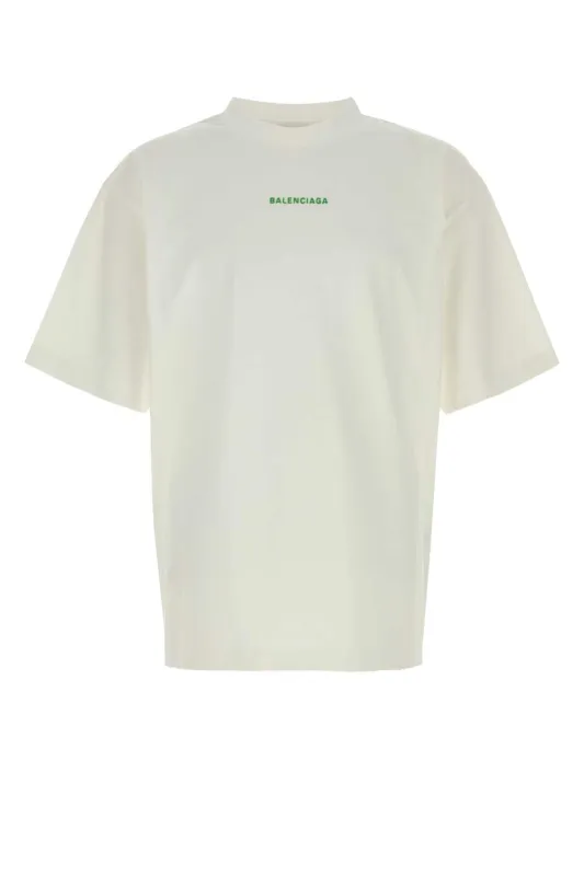 WHITE COTTON T-SHIRT made by Balenciaga
