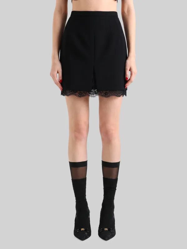 MINI SKIRT IN WOOL DOUBLE CRêPE made by Dolce & Gabanna