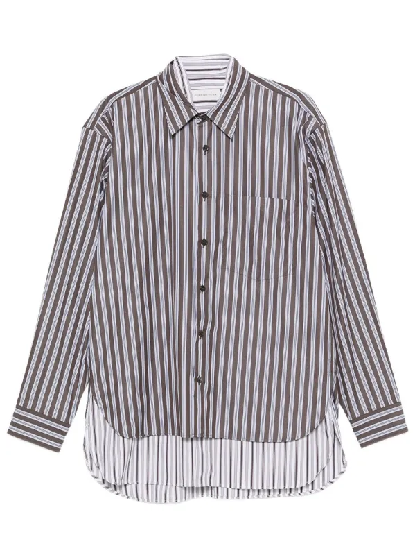CAMICIA "CAMBER" IN COTONE A DOPPIO STRATO made by Dries Van Noten