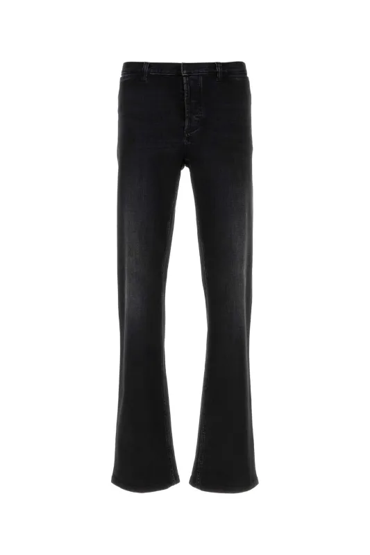 STRETCH COTTON DENIM TROUSERS made by Gucci