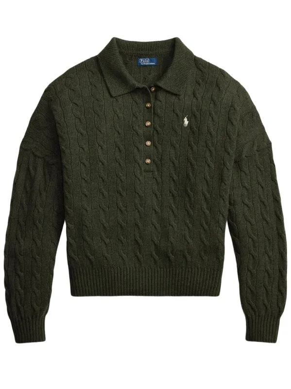 MAGLIA IN LANA E CASHMERE CON COLLO POLO made by Polo by Ralph Lauren