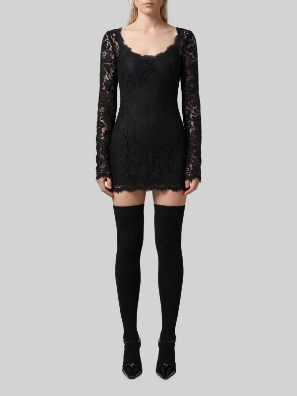 Mini dress in cordonnet lace made by Dolce & Gabanna