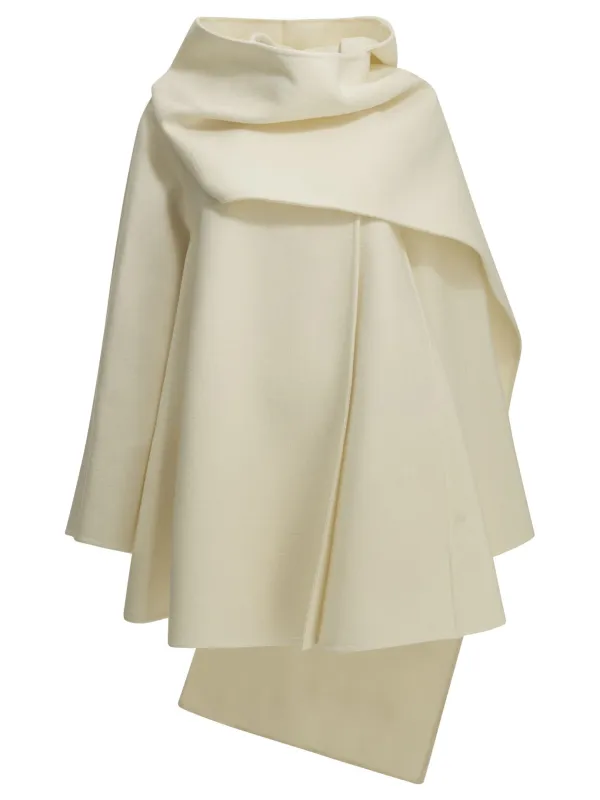 SHORT COAT WITH A WOOL SCARF made by Alaia