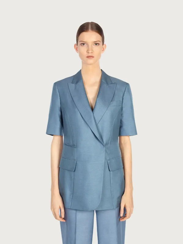 Salvatore Ferragamo Jacket — Light Blue made by Salvatore Ferragamo