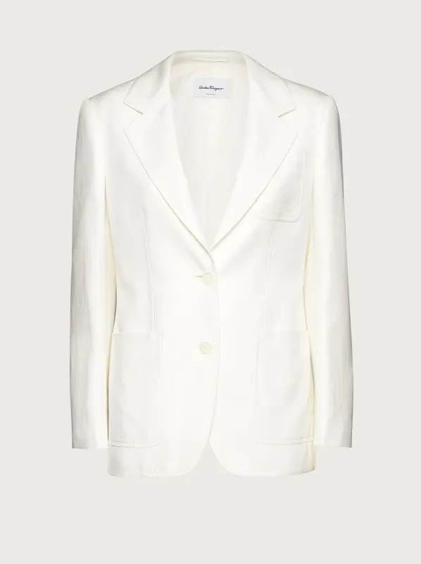 Salvatore Ferragamo Jacket — White made by Salvatore Ferragamo