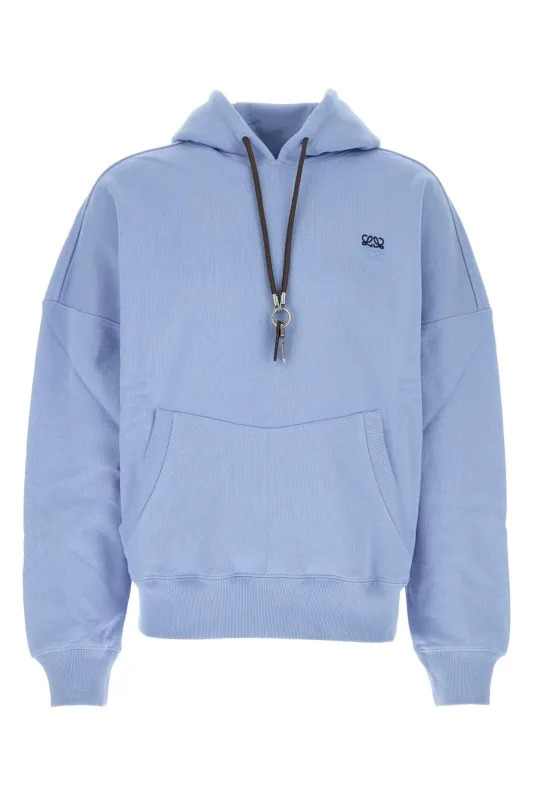 LIGHT-BLUE COTTON SWEATSHIRT made by Loewe