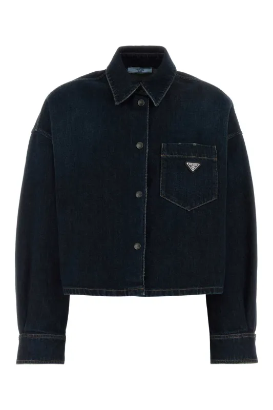 DENIM JACKET MADE OF COTTON made by Prada