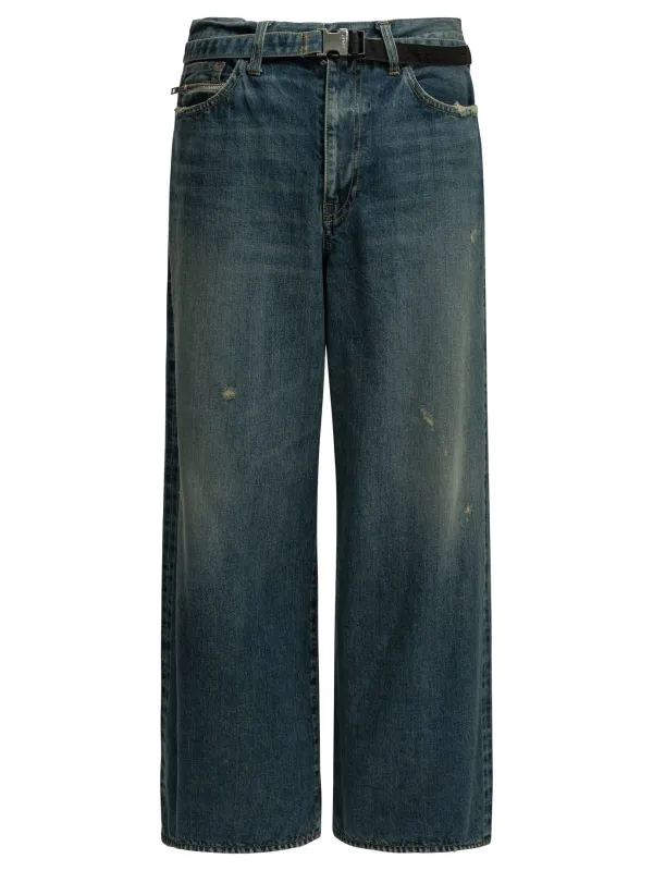 "BEYONDEXX" WIDE-LEG JEANS made by Sacai