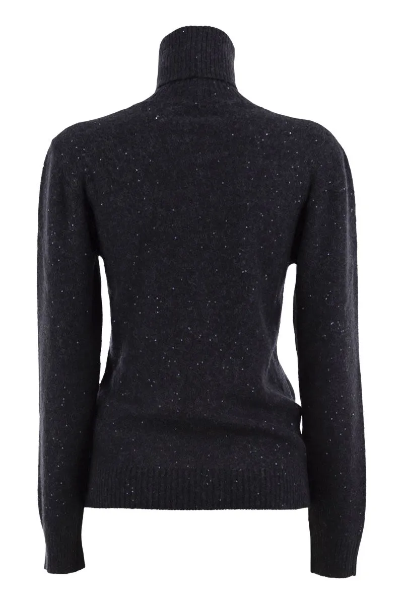 FINE KNIT TURTLENECK IN PRECIOUS YARNS WITH MICRO SEQUINS sold by Lord & Taylor product image thumbnail 2
