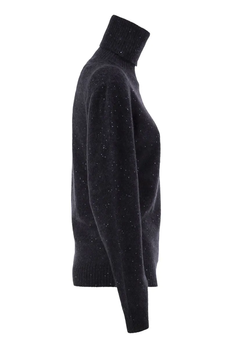FINE KNIT TURTLENECK IN PRECIOUS YARNS WITH MICRO SEQUINS sold by Lord & Taylor product image thumbnail 3