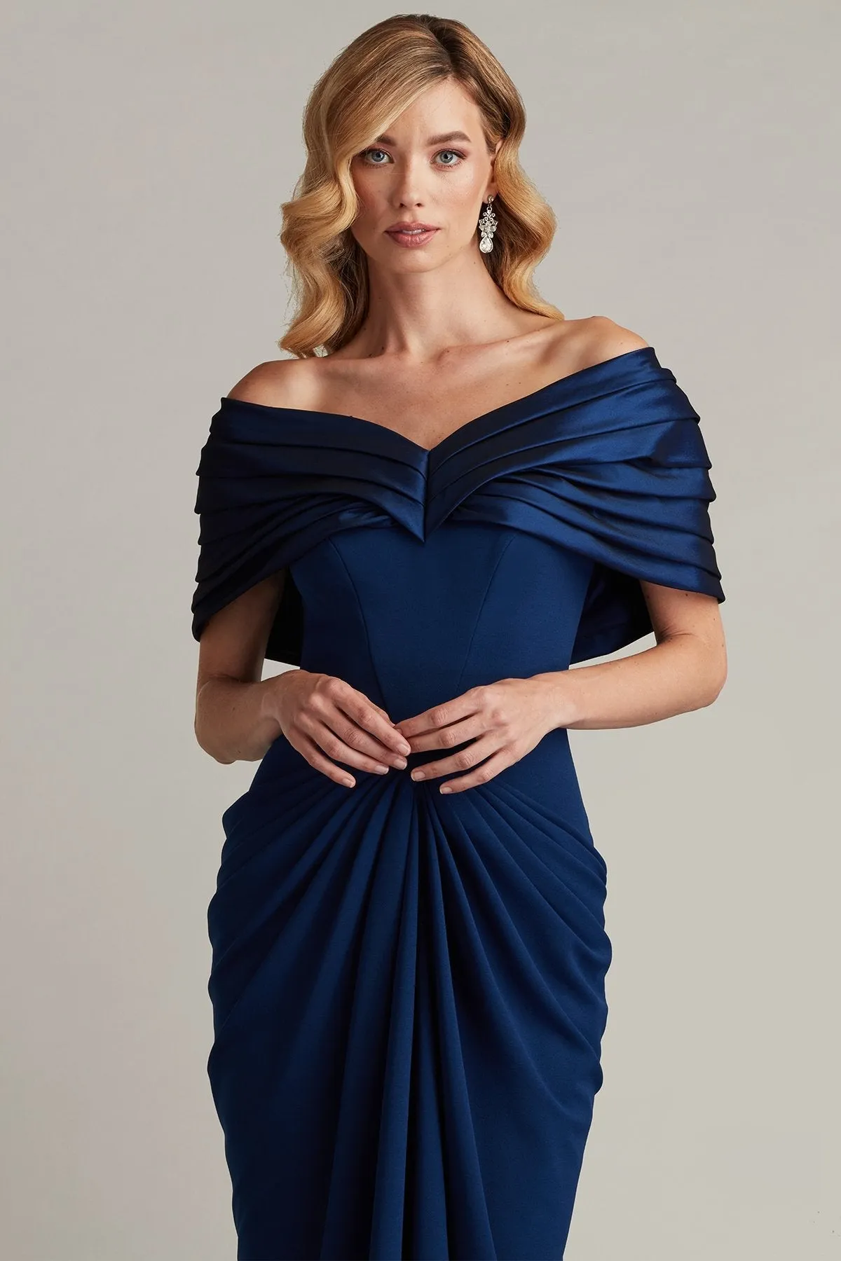 Seraphine Pleated Portrait Collar Gown sold by Lord & Taylor product image thumbnail 5