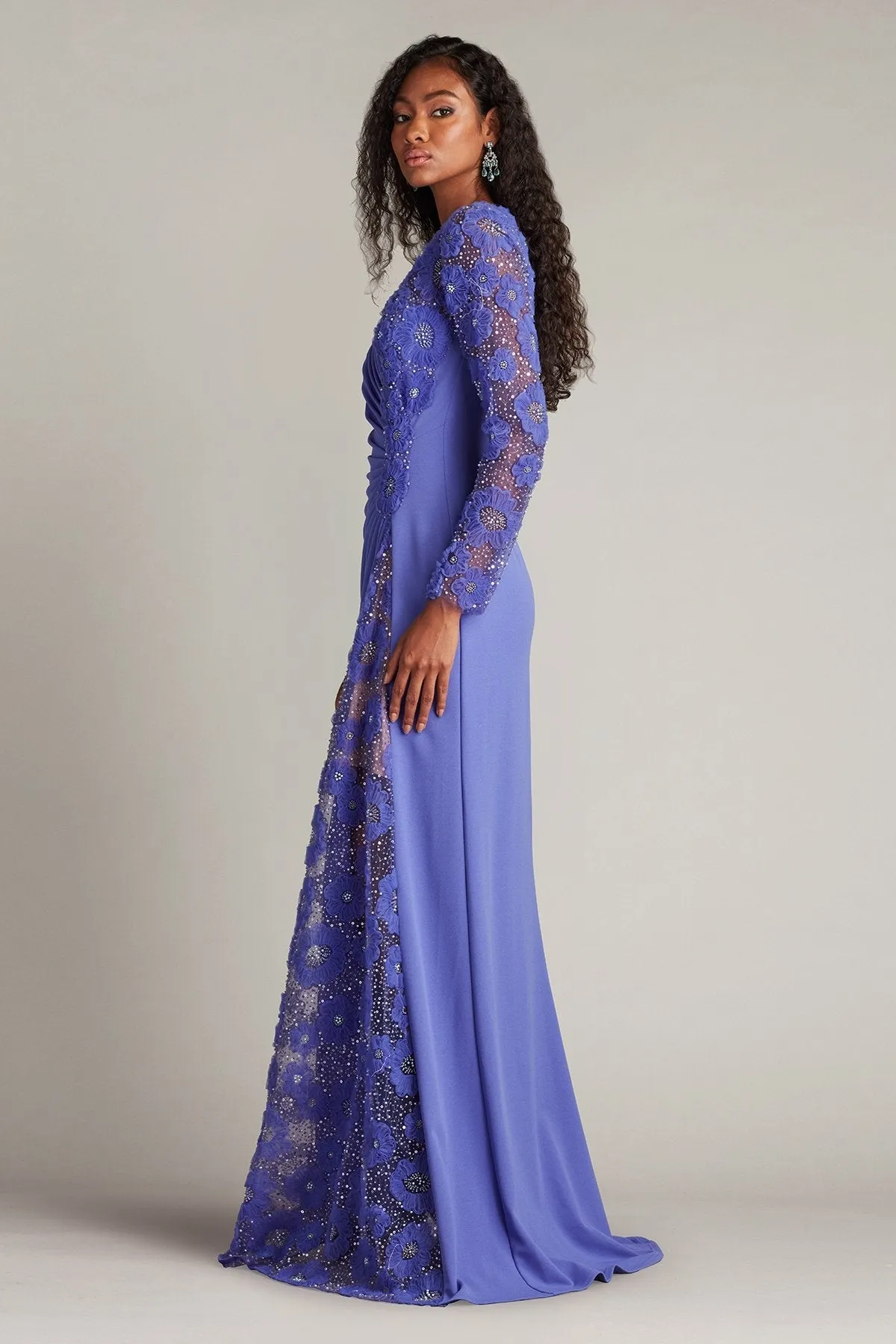 Sagamore Ribbon Flower Embellished Gown sold by Lord & Taylor product image thumbnail 3