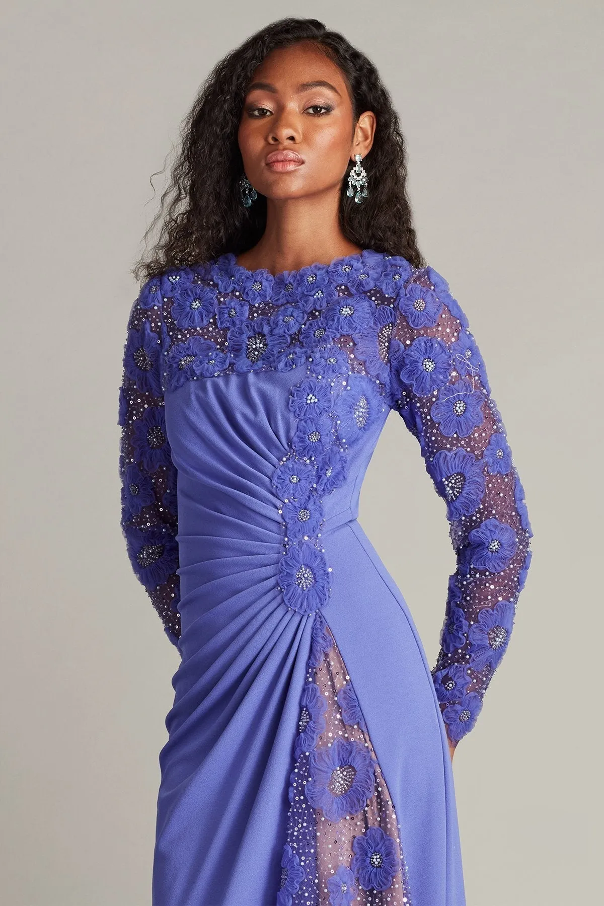 Sagamore Ribbon Flower Embellished Gown sold by Lord & Taylor product image thumbnail 4