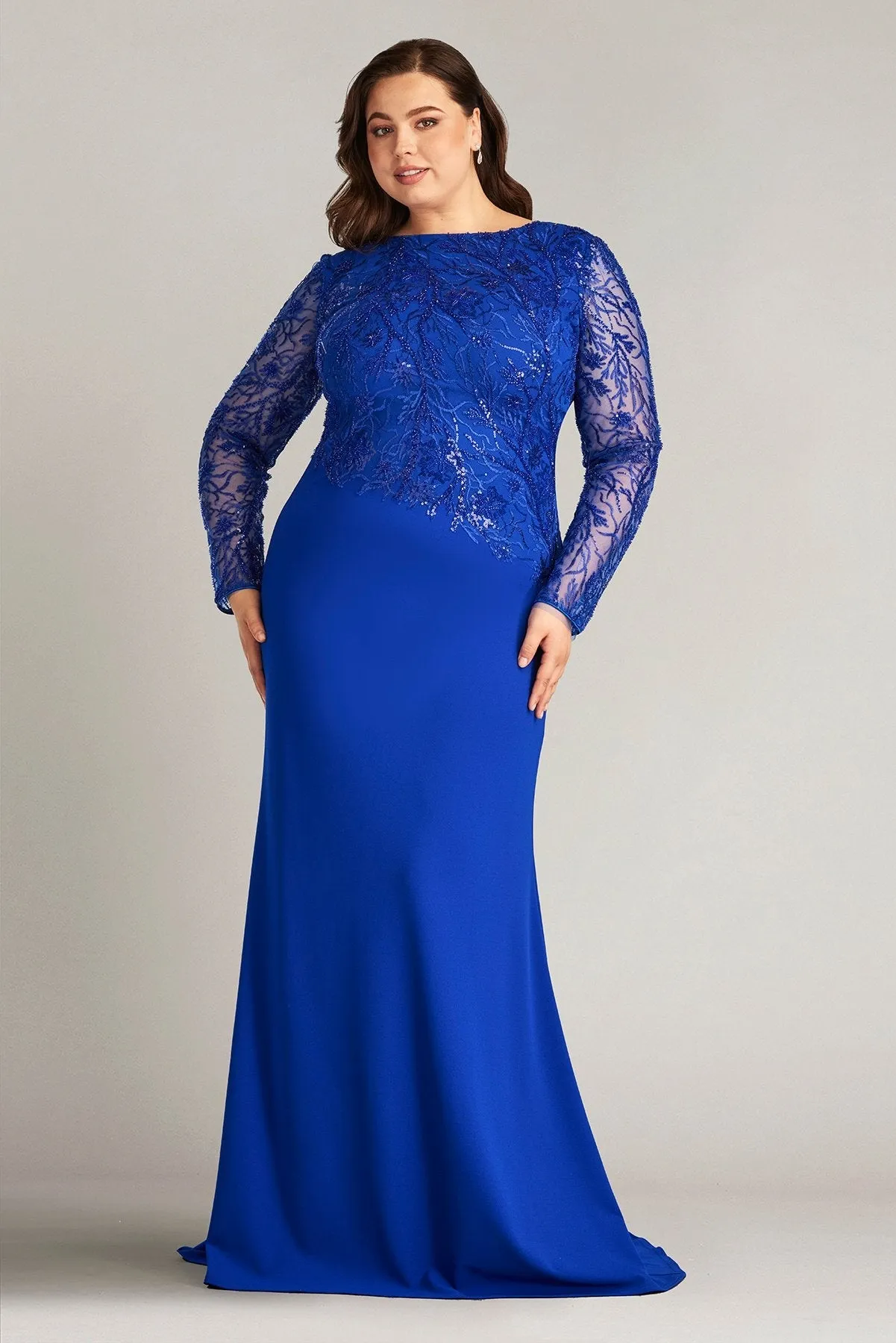 Ren Bead Embroidered Crepe Gown - PLUS SIZE sold by Lord & Taylor product image thumbnail 3
