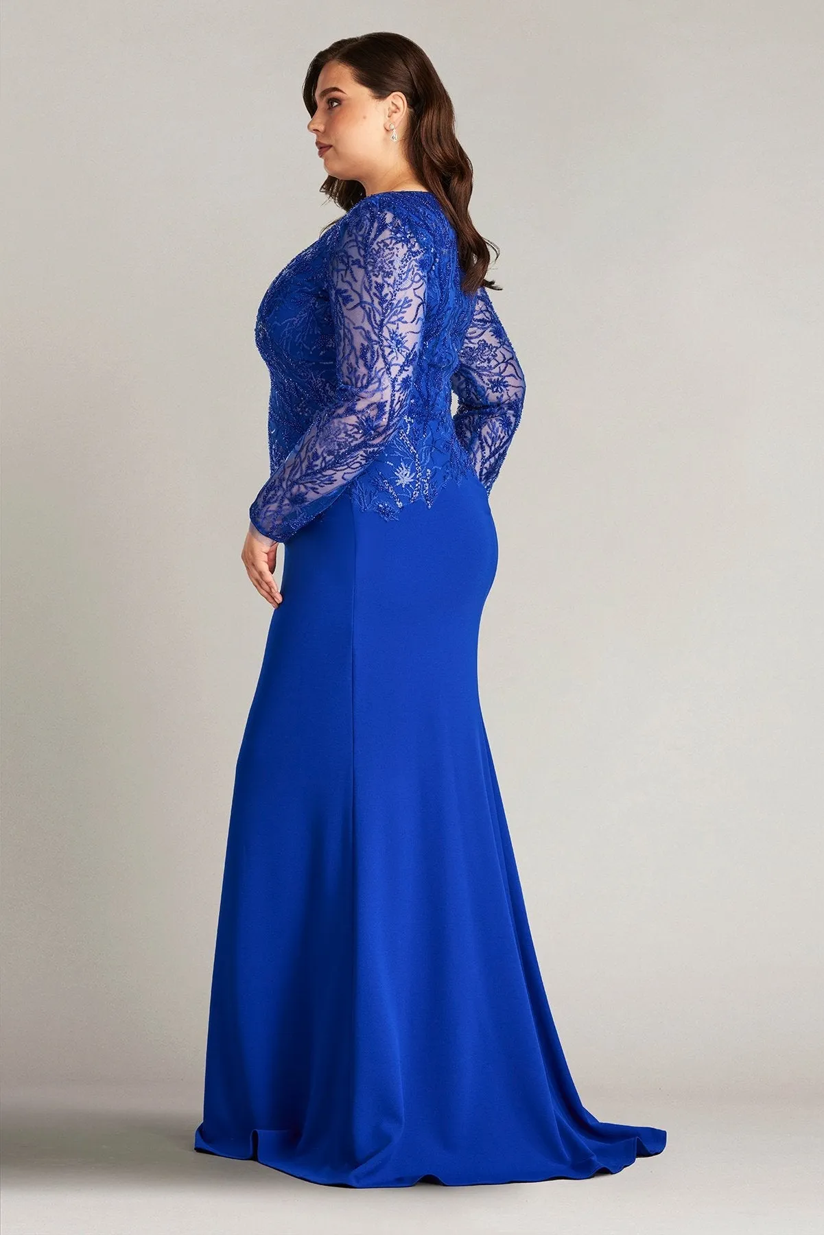 Ren Bead Embroidered Crepe Gown - PLUS SIZE sold by Lord & Taylor product image thumbnail 4