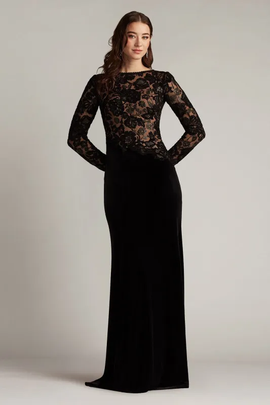 Forena Embroidered Crepe Gown made by Tadashi Shoji