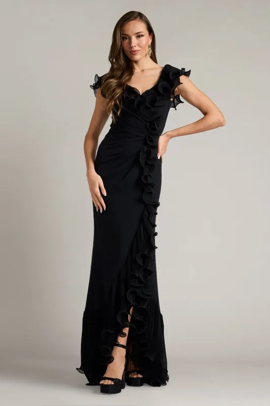 Leandra Cascading Ruffle Gown made by Lord & Taylor