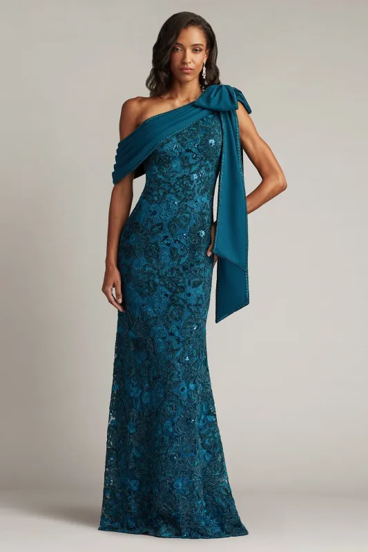 Ishani Bow-Shoulder Gown made by Tadashi Shoji
