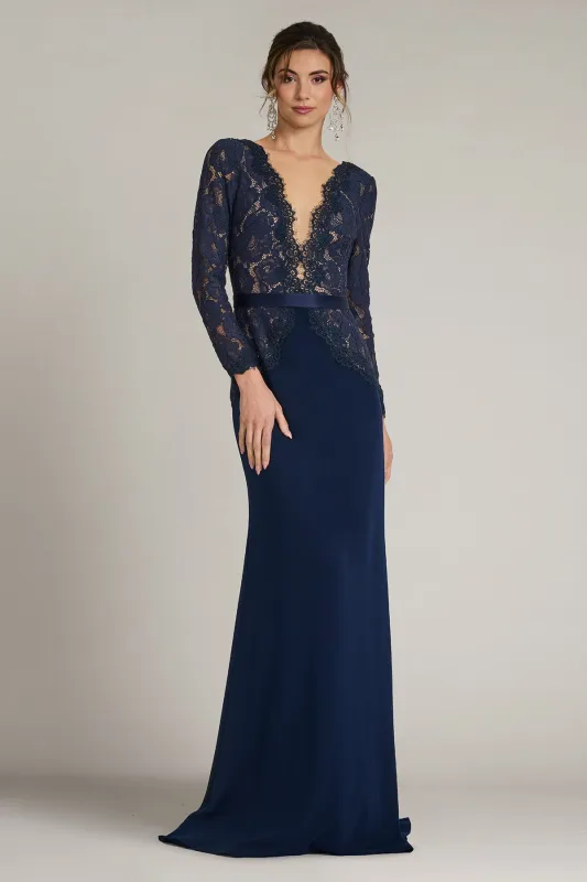 Corwin Embroidered Illusion Gown made by Lord & Taylor