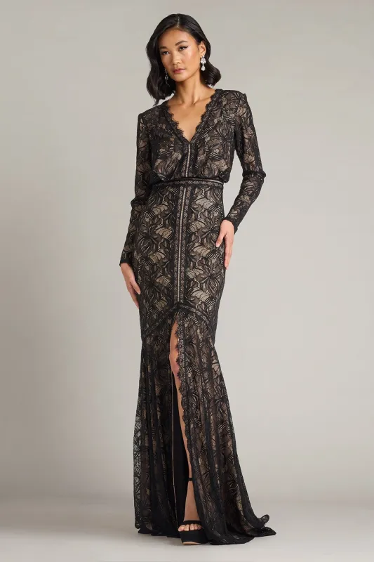 Carelli Orchid Lace Gown made by Lord & Taylor