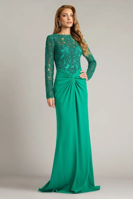 Lysandra Embroidered Crepe Gown made by Lord & Taylor