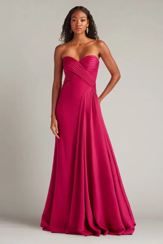 Cassera Draped Strapless Gown made by Tadashi Shoji