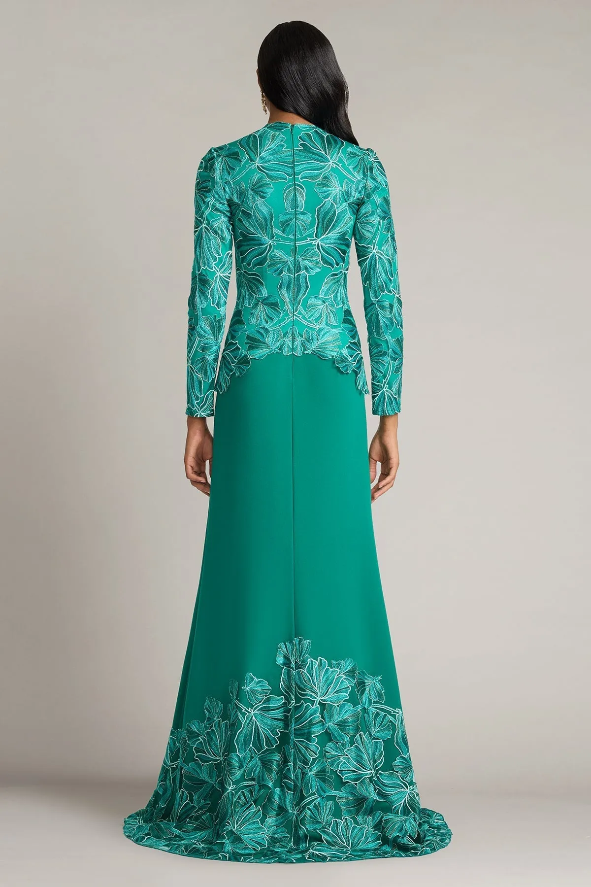 Mireille Embroidered Tulle Gown sold by Lord & Taylor product image thumbnail 2
