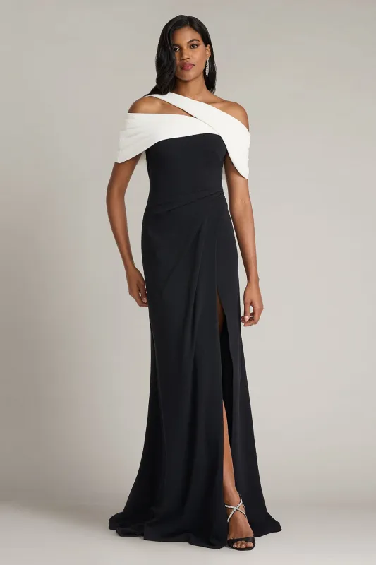 Sumit One-Shoulder Drape Gown made by Lord & Taylor