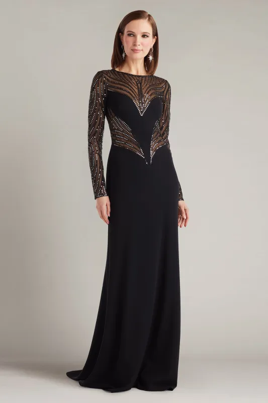 Duin Sequin Hourglass Embroidered Gown made by Tadashi Shoji
