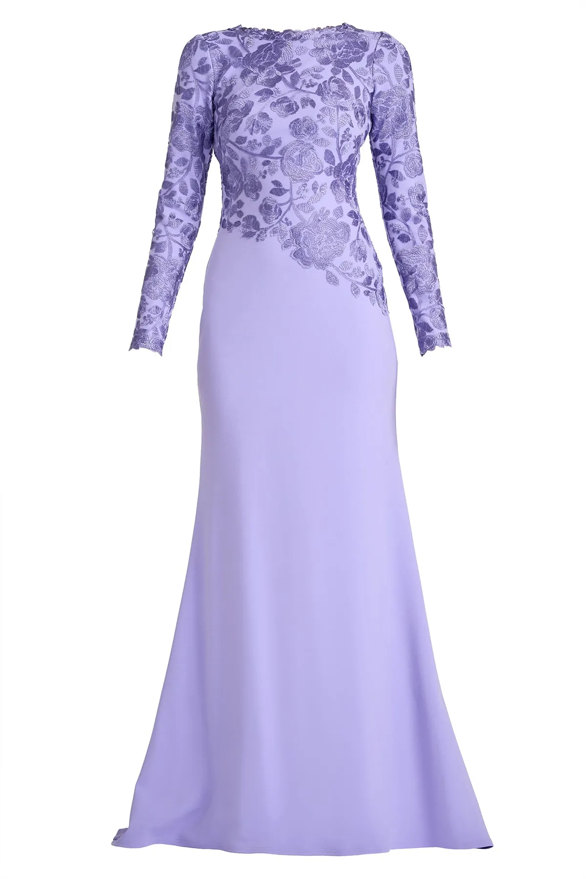 Kisha Embroidered Crepe Gown sold by Lord & Taylor product image thumbnail 2