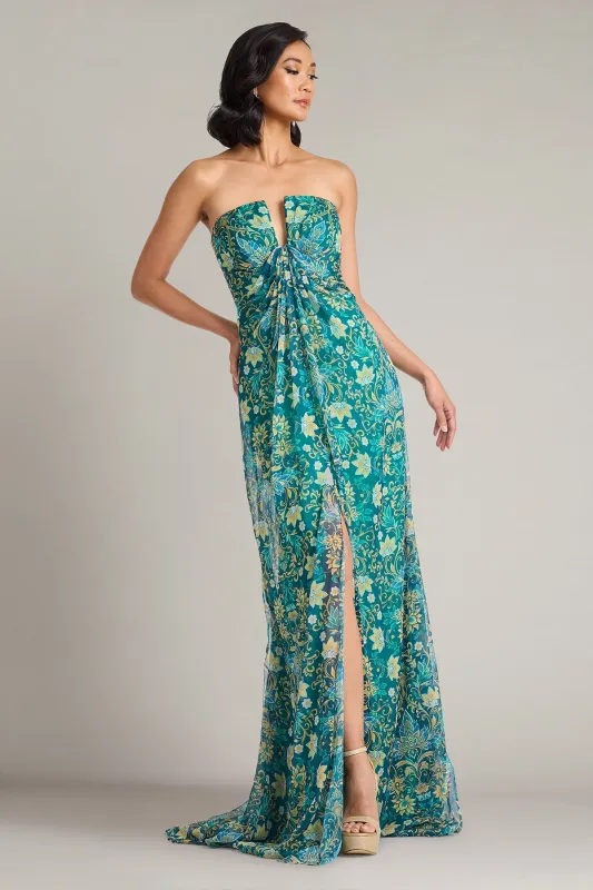 Verica Floral Print Chiffon Gown made by Lord & Taylor