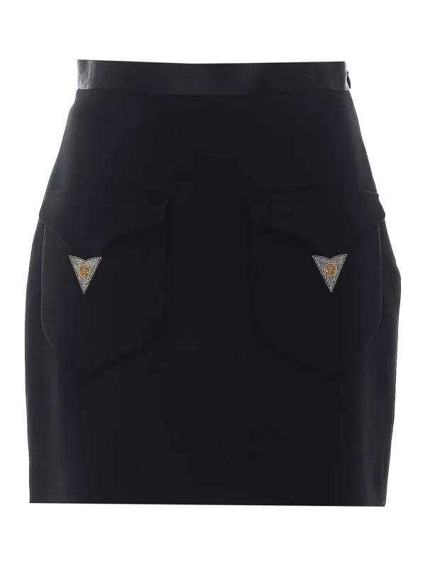 WOOL MINI SKIRT made by Versace