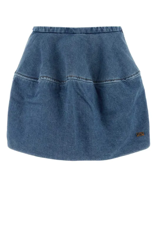 DENIM MINI SKIRT made by Loewe