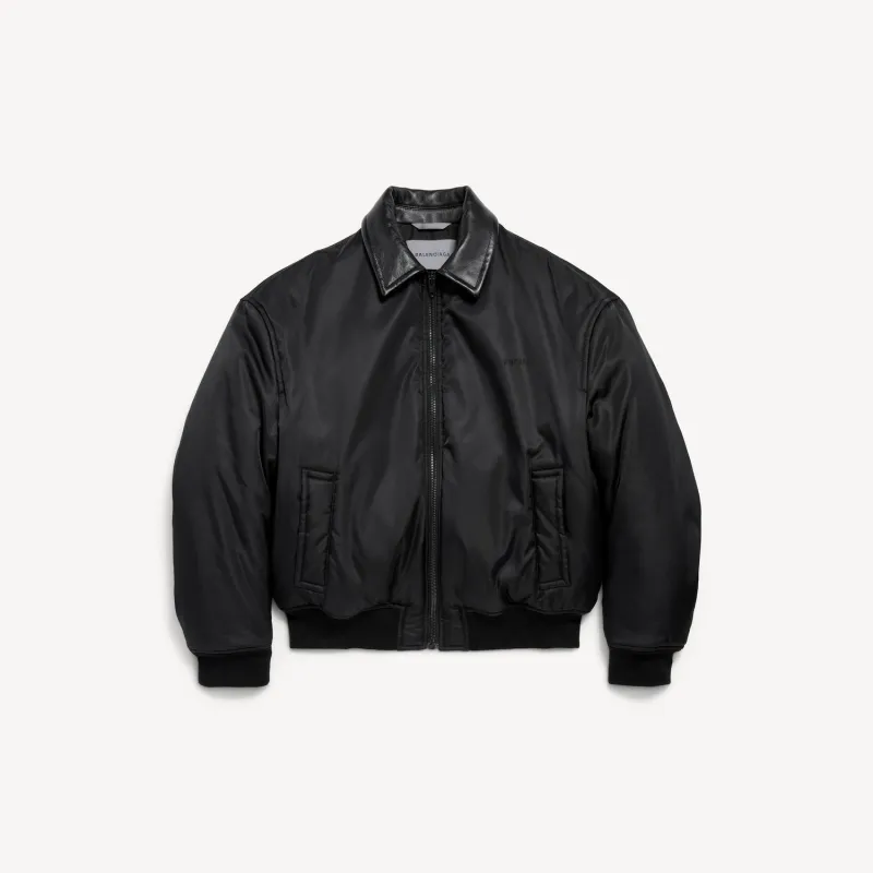 BLACK COCOON BOMBER JACKET made by Balenciaga