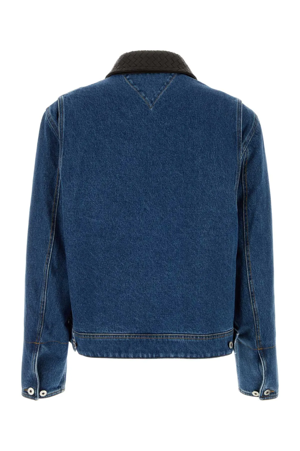MID BLUE DENIM INTRECCIATO COLLAR JACKET sold by Lord & Taylor product image thumbnail 2