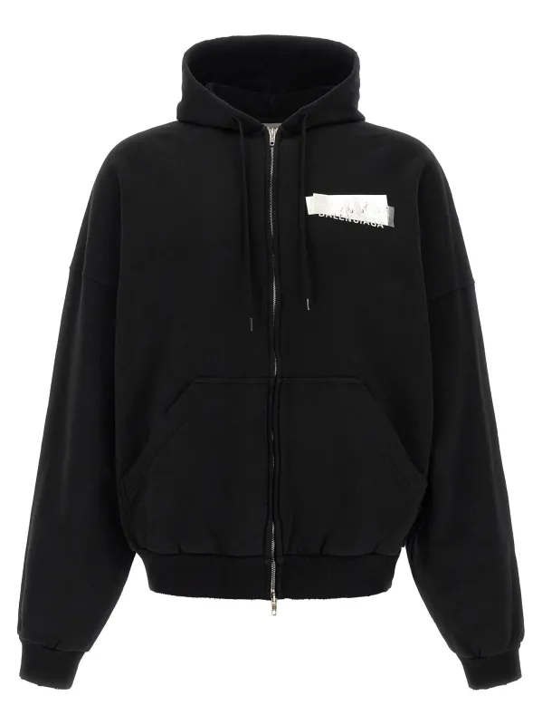 'Silver Tape' hoodie made by Balenciaga