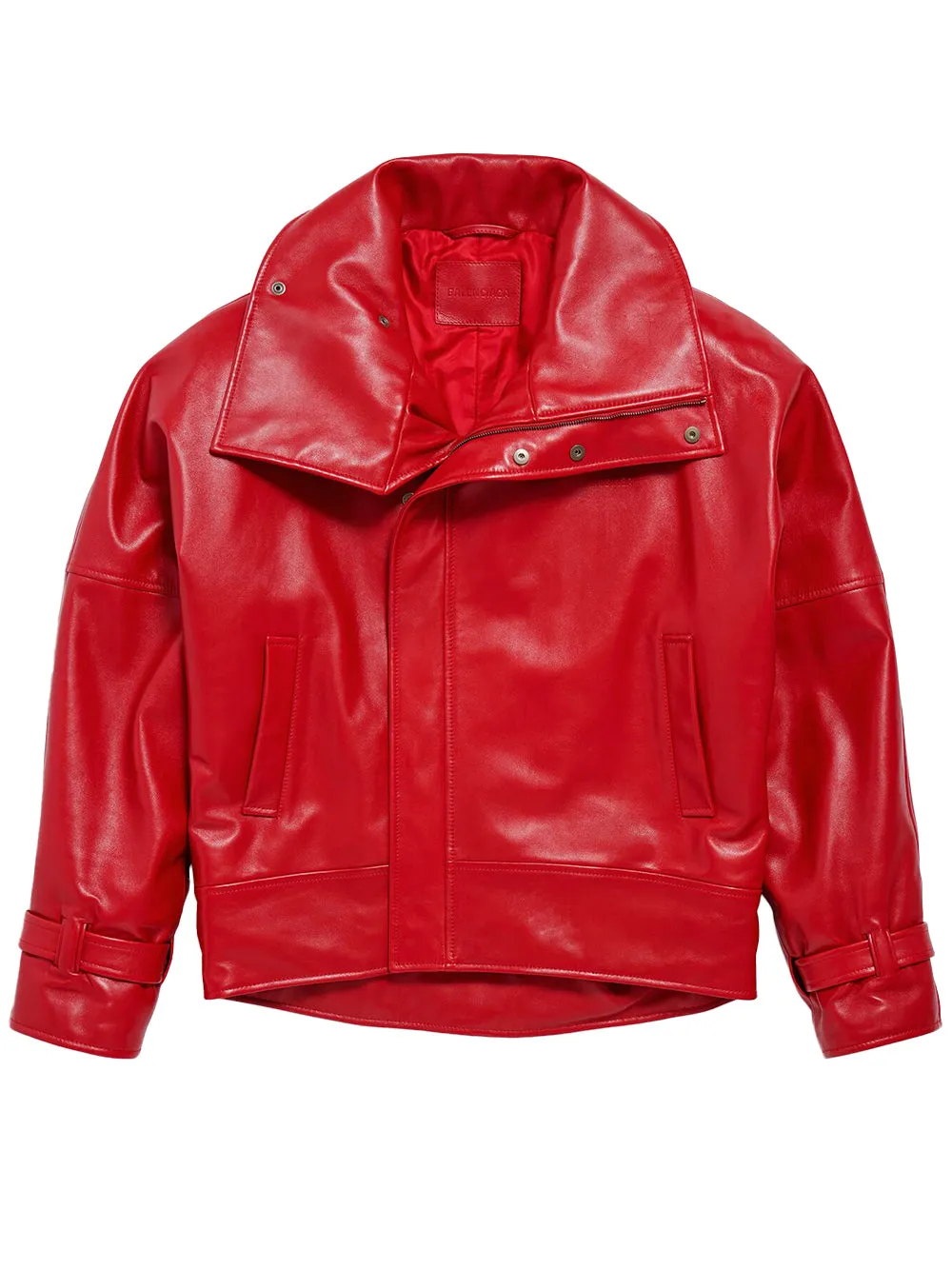 WOMEN`S ROUNDED RED BOMBER JACKET sold by Lord & Taylor