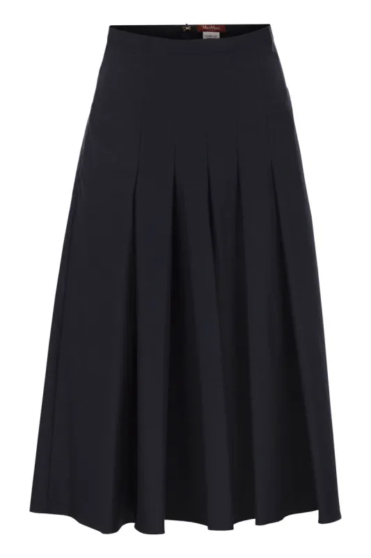 MSTVOLUME - COTTON PLEATED SKIRT made by MaxMara