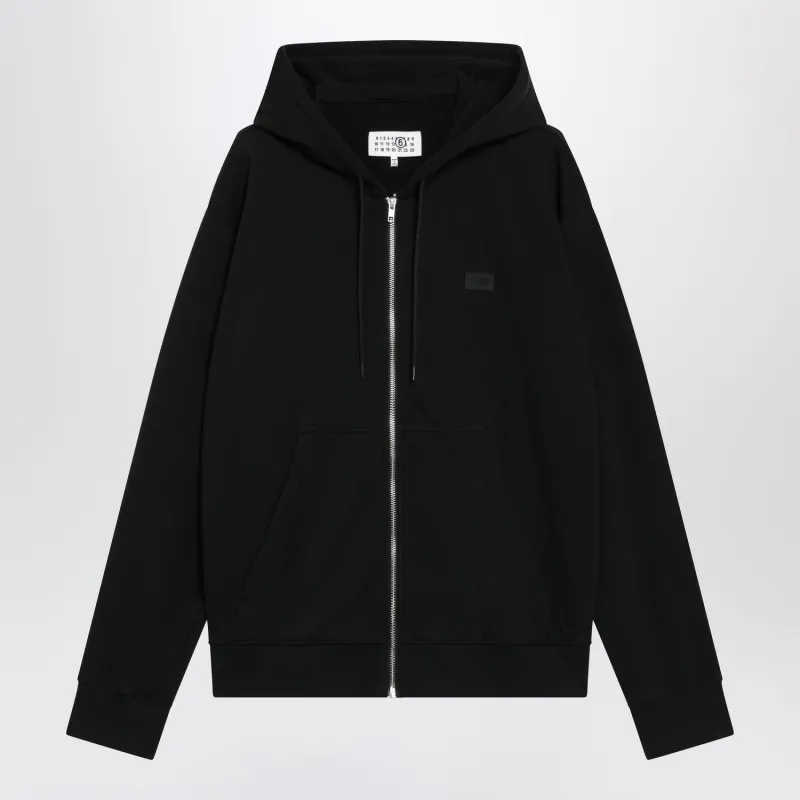BLACK HOODED SWEATSHIRT made by Maison Margiela
