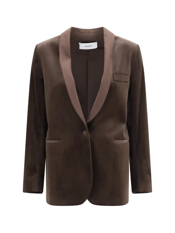 VELVET BLAZER made by Lardini