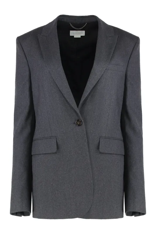 Single-breasted one button jacket made by Stella McCartney