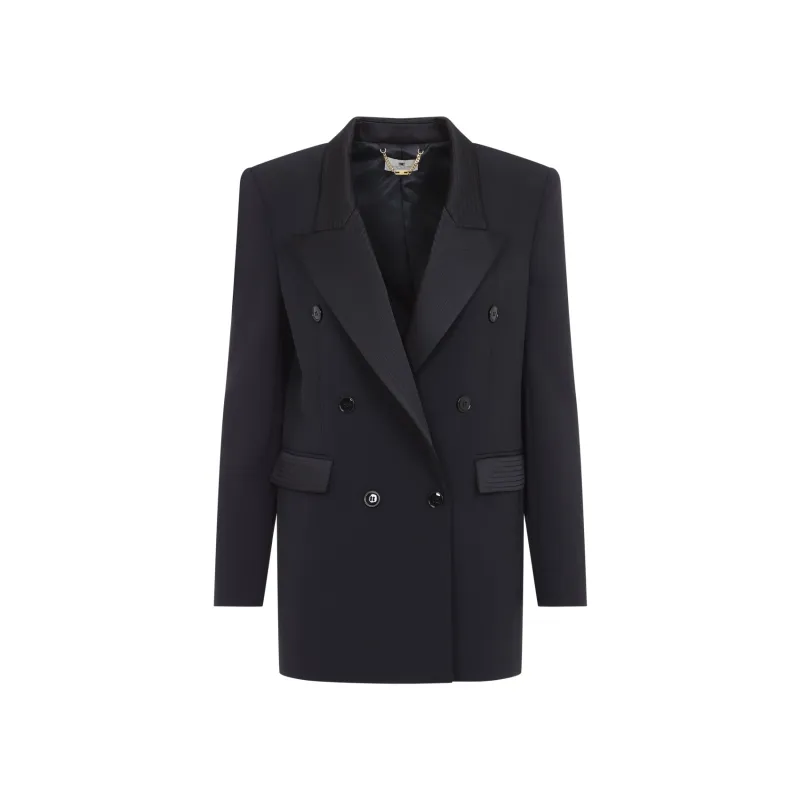 Elisabetta Franchi Satin Collar Jacket made by Elisabetta Franchi