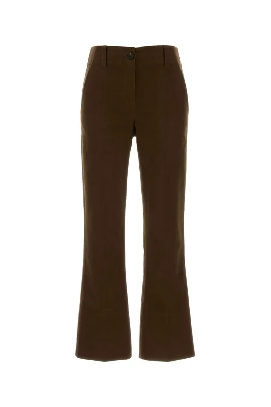 STRETCH COTTON CIGARETTE PANTS made by Brunello Cucinelli